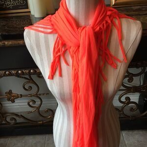 TANGERINE FRINGE Scarf 